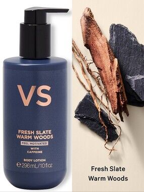 Victoria's Secret Men's Fresh Slate Warm Woods Body Lotion 10oz NEW RARE